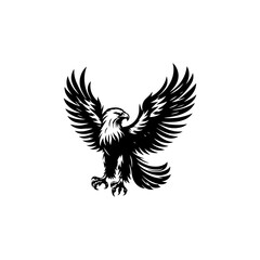 Fototapeta premium Eagle Silhouette Art Design Vector