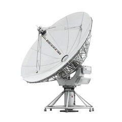 satellite dish antenna isolated on  transparent background PNG   