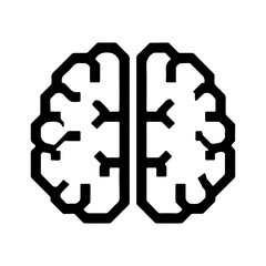 Fototapeta premium Brain icon with transparent background