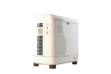 Fototapeta premium Modern electronic dehumidifier for air treatment, moisture removal, and healthy indoor environment.