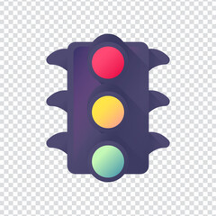 Traffic Light Icon for Road Safety