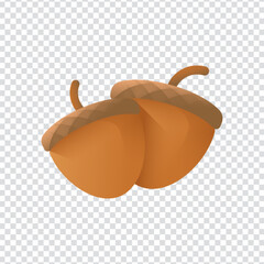 Autumn Acorn Symbol for Nature Designs