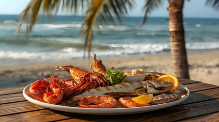 Oceanfront Seafood Feast Grilled Delights by the Sea