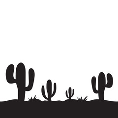 Cactus Silhouette Design