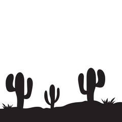 Cactus Silhouette Design