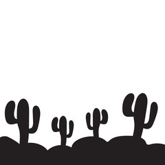 Cactus Silhouette Design