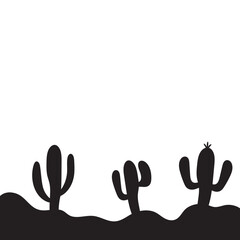Cactus Silhouette Design