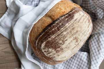 Rustic Loaf of Artisan Bread, Sour Dough