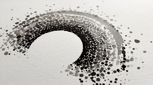 Ink wash style abstract pattern art background material
