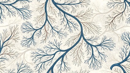 Organic Ink Veins in Branching Flow Layout background