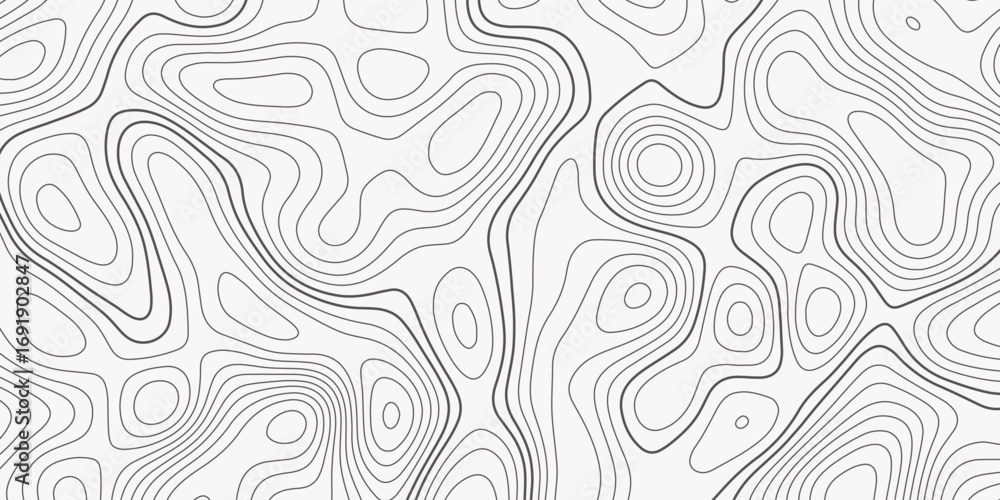 Aufkleber abstract design with seamless pattern with lines topographic map. geographic mountain relief. the wh