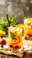 Summer Iced Tea Drink Photo