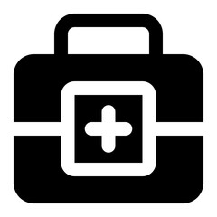 medical kit icon for illustration