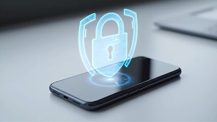 Mobile phone security and data protection technology concept. - Powered by Adobe