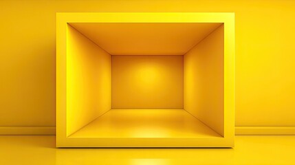 Empty yellow box display