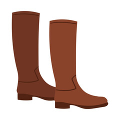 Footwear flat colored icons of female shoes boots for different seasons isolated vector illustration on white .