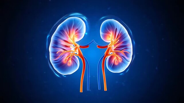 Kidney Anatomy: Detailed Medical Illustration of Renal Structure