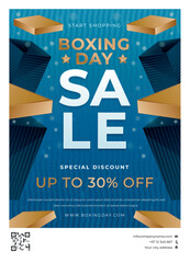 Gradient Boxing day sale poster(print file)