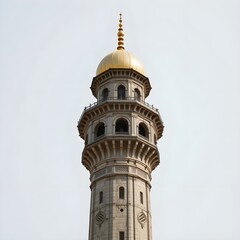 Obraz premium Close up of the charminar minaret in hyderabad, india against sky