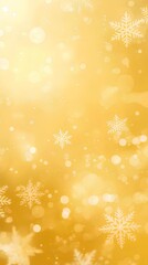 背景素材 雪の結晶 黃 Background Snowflake Yellow （Generative AI）