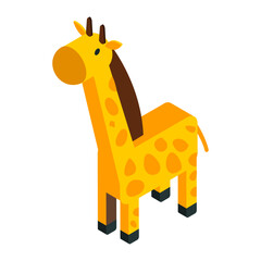 Adorable Cartoon Giraffe Illustration