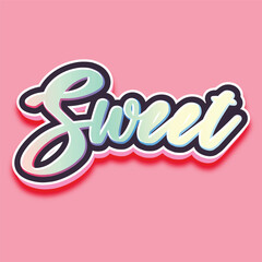 Sweet editable text effect, editable text 3d 