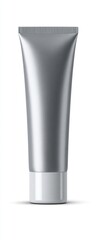 Silver tube with white cap