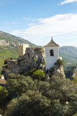 Naklejka premium Guadalest castle in Costa Blanca region, Spain 