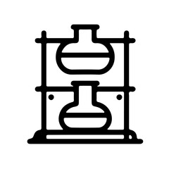 Glass Rack Minimalist Black Icon Hanging