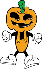 The Halloween cartoon style for Holiday concept.