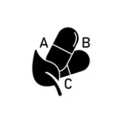 Icon a vitamin, isolated against a clean background.