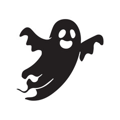  Spooky Halloween vector with pumpkins, bats, ghosts, and a haunted house in dark festive colors