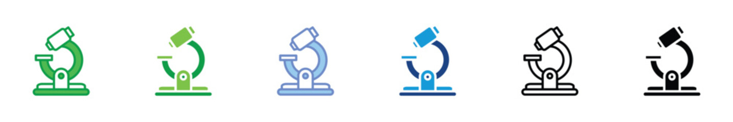 Microscope Icon – Science, Biology, Laboratory, and Research Symbol