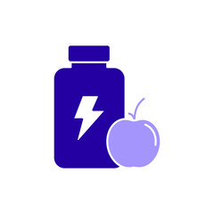 Icon a food supplement, isolated against a clean background.