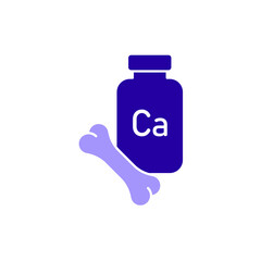 Icon a calcium, isolated against a clean background.