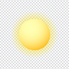 Setting Sun Symbol for Sunset Scenes