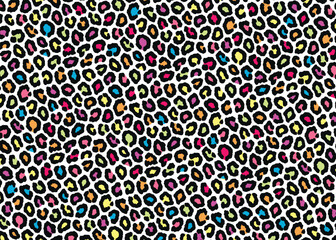 Leopard pattern design. Animal print vector illustration background. Wildlife fur skin design illustration for web, home decor, fashion, surface, graphic design