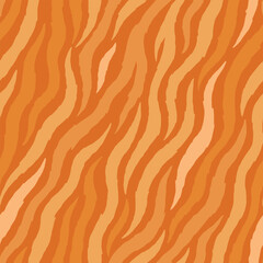 Tiger skin seamless pattern design. Animal print vector illustration background. Wildlife fur skin design illustration for web, home decor, fashion, surface, graphic design