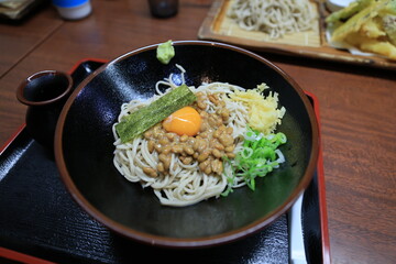 Natto soba.