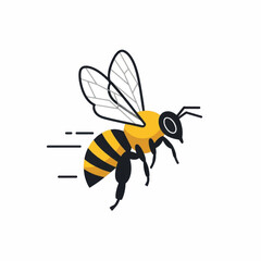 Honeybee in Flight.