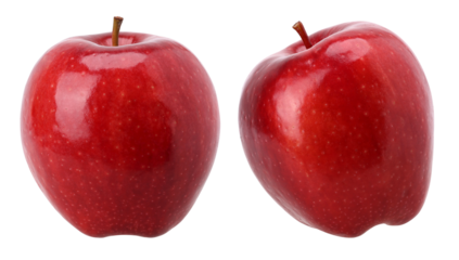 Red apple isolated, fresh red apple, transparent PNG, PNG format, Collection