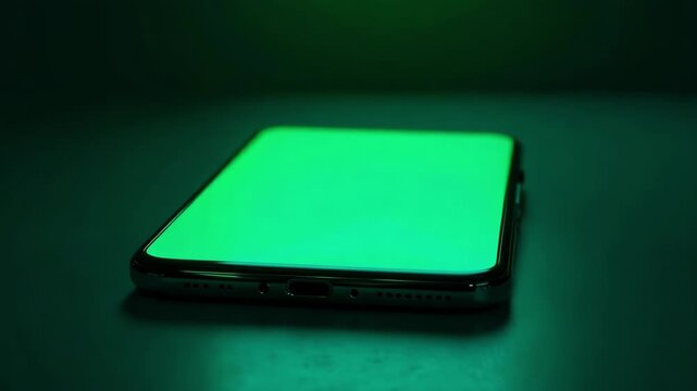 mobile with green screen