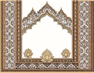 Ornate floral arch design