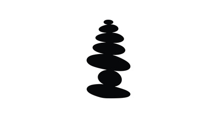 a stack of smooth stones balanced carefully