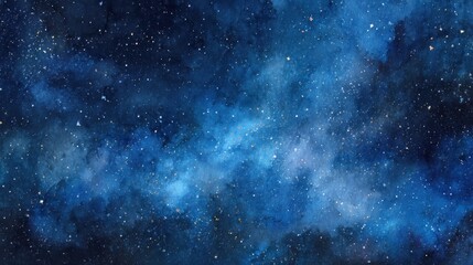 Celestial Watercolor Night Sky