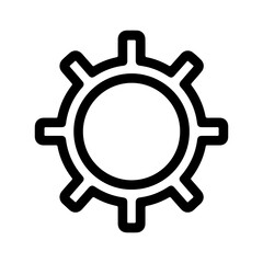 Gear icon with transparent background
