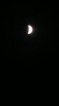 moon Eclipse and clouds