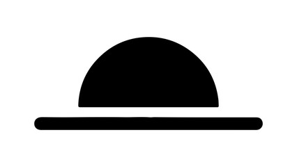 Hat icon with transparent background