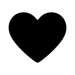 Heart shape icon with transparent background