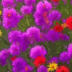 Various oil paintings, flowers, chrysanthemums, roses, peonies, birds, ducks, plum blossoms, lakes, forests, butterflies